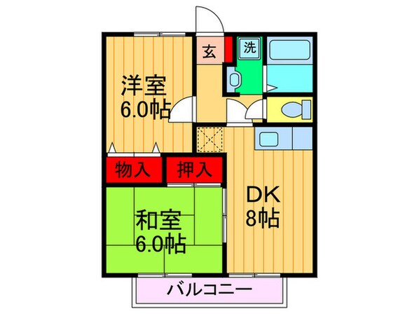 メゾンドリブランＢの物件間取画像